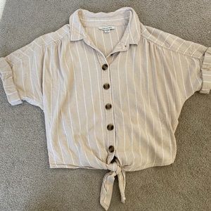 American Eagle Tie Button Down